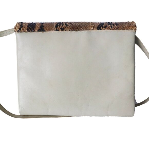 Vintage Natural Rattlesnake Snake Skin Leather Clutch Wristlet Purse & Shoulder - Picture 5 of 9